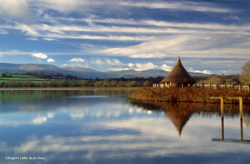 Llangorse Lake Brecon Beacons National Park, Wales