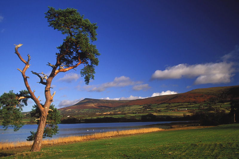 Brecon a day at Llangorse Lake Brecon Beacons National Park, Wales