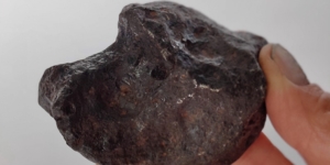 Picture is of an Argentinian meteorite in the Usk collection called Camp Del Cielo.