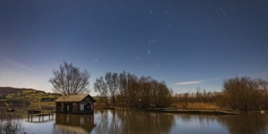 Llangorse lake by starlight